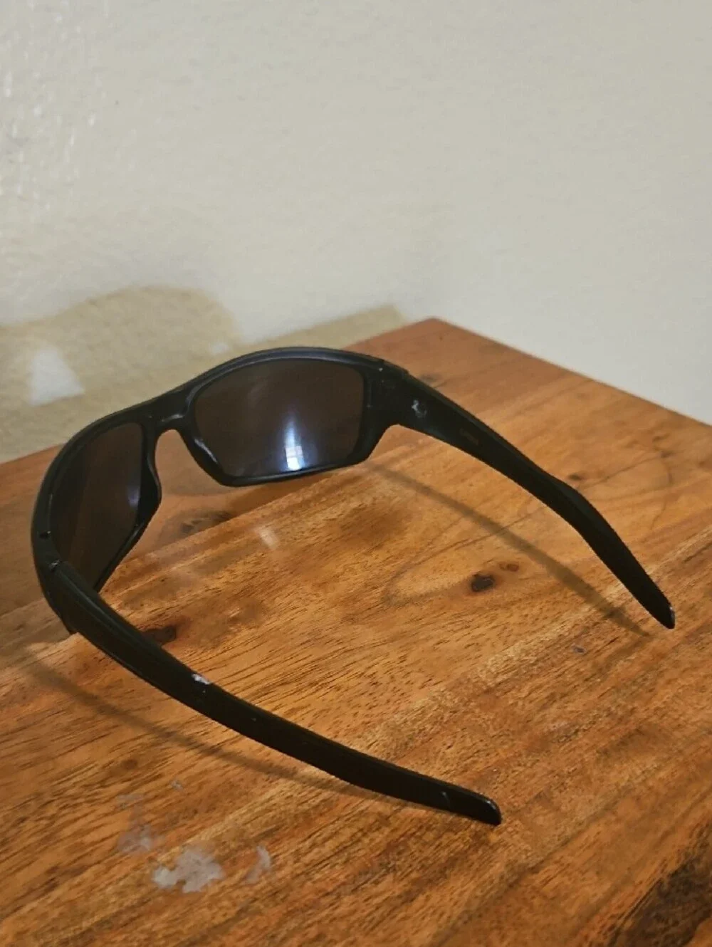 Men's Black Polarized Sport Sunglasses - Unbranded
